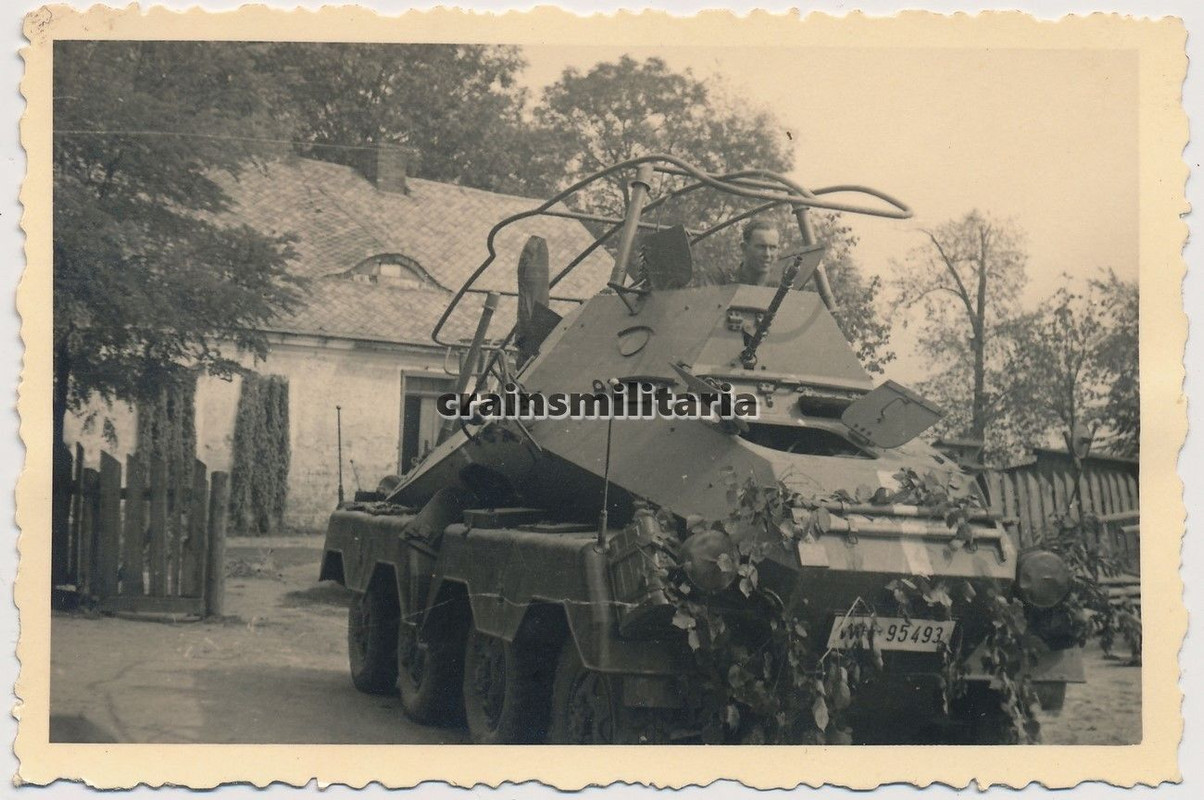 Orig. Foto SdKfz 263 Funk Panzerspähwagen der Pz