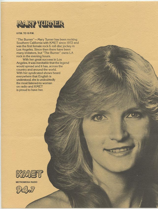 RIP Mary Turner, KMETFM DJ Page 3 Steve Hoffman Music Forums