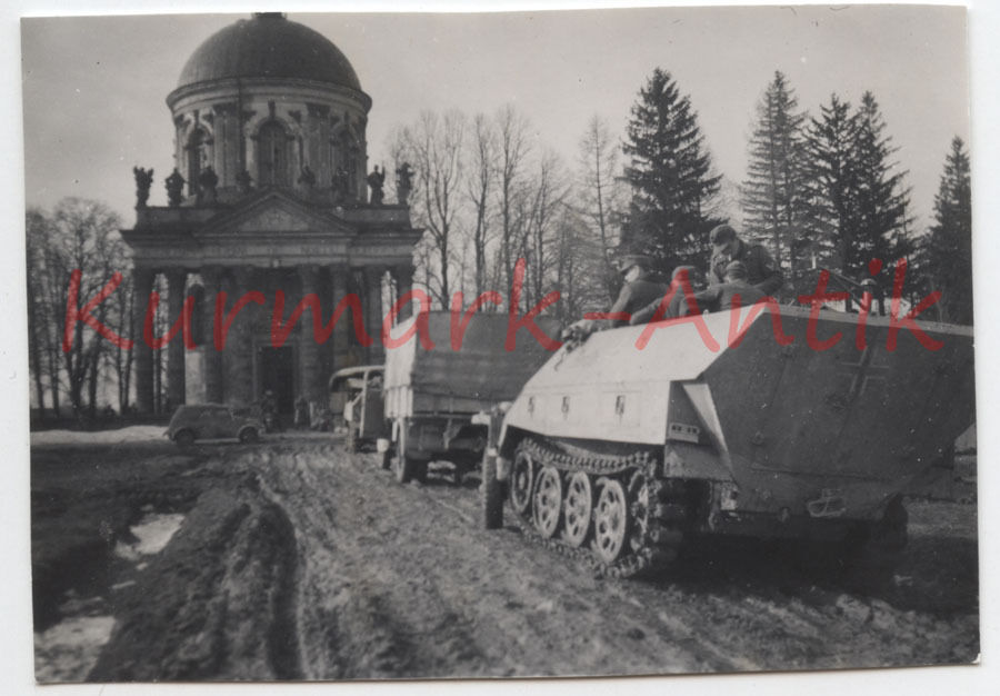 Foto Wehrmacht Panzer Spähwagen 251 Lebus Polen 