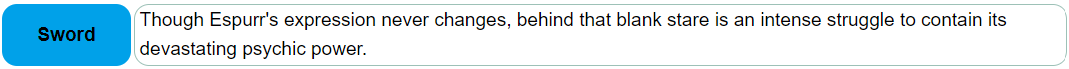 replace "devestating psychic power" w/, idk, being weird?