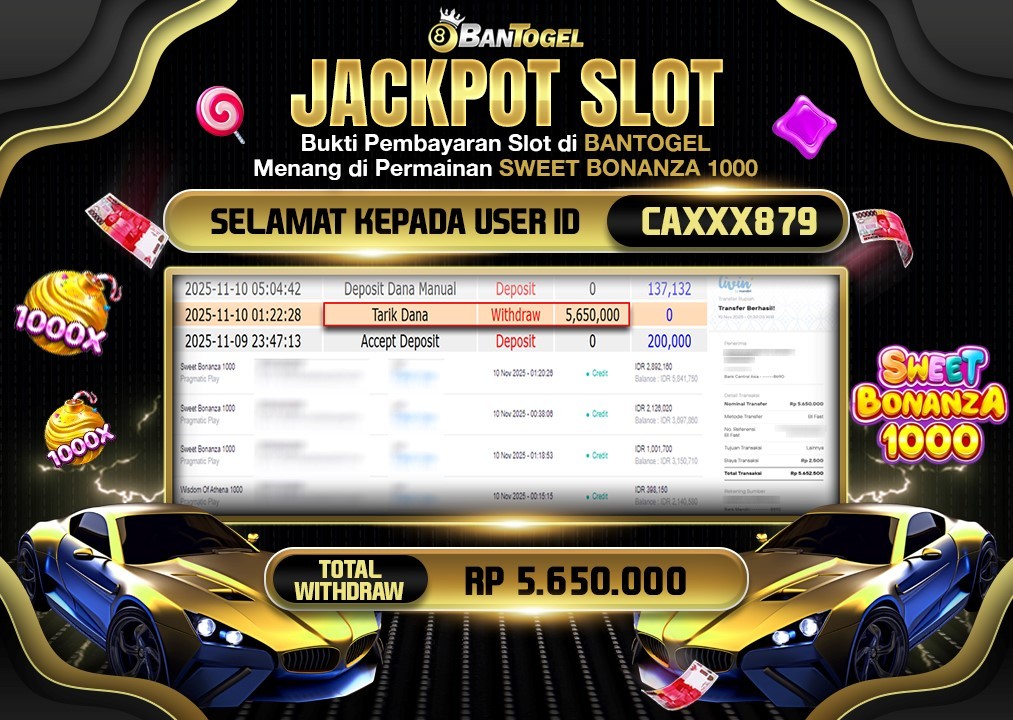 BUKTI JACKPOT LUNAS BANTOGEL