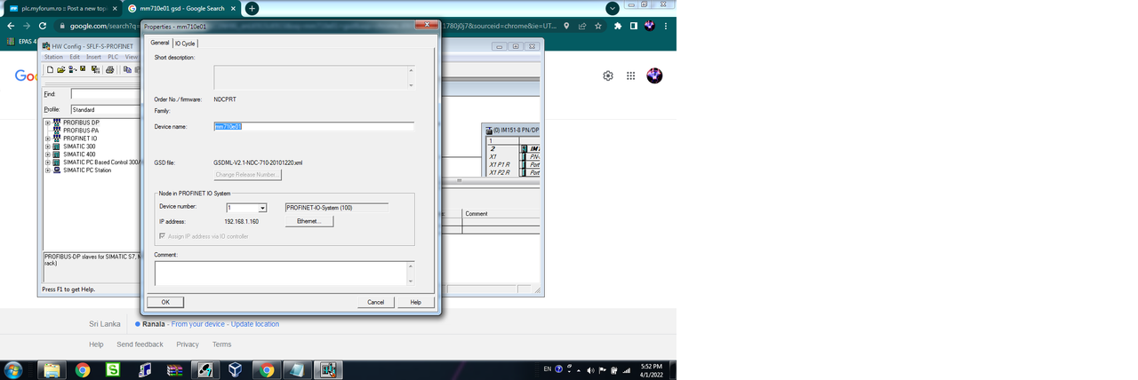 ET200S Profinet GSD file ET200S Profinet GSD file