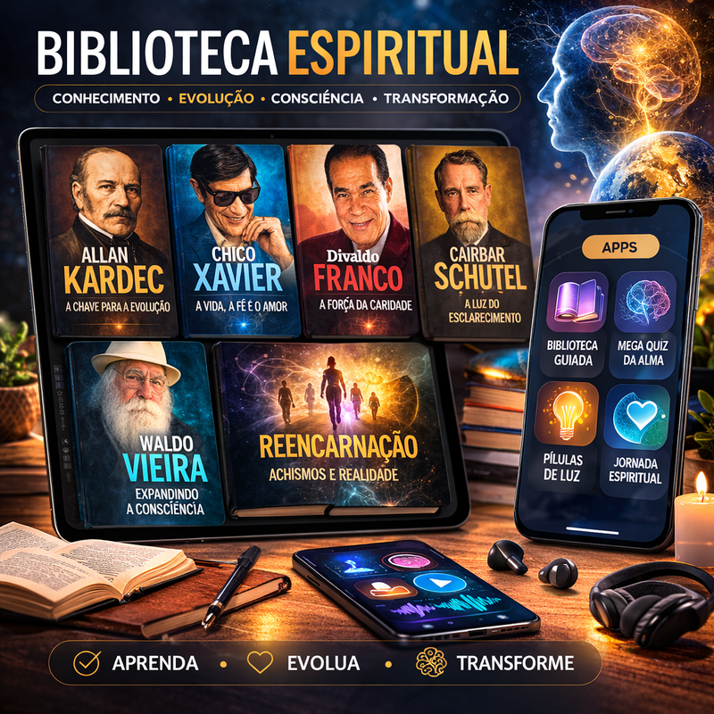 Combo Evolução Espiritual Mockup 3D