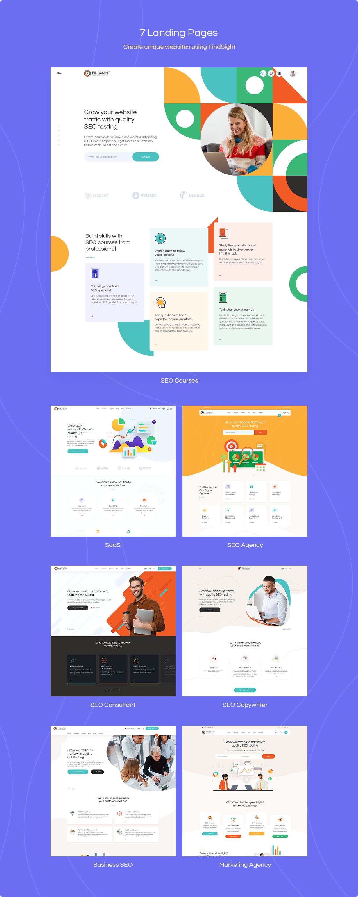 FindSight - Web & Prototype UI Kit for Adobe XD