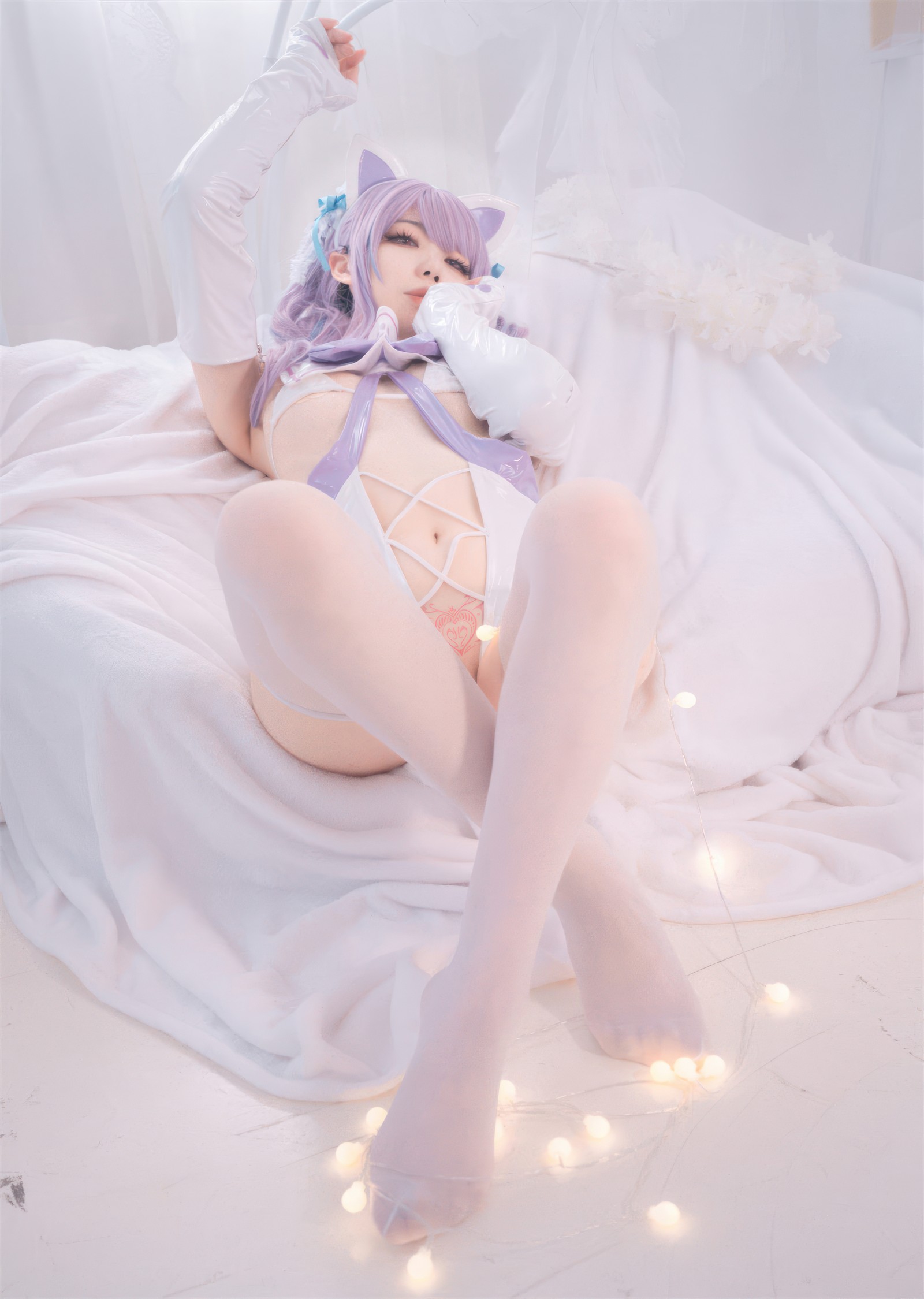 安食Ajiki 白猫猫写真集 – 可爱萌妹高清COS图 [48P-267M]插图4