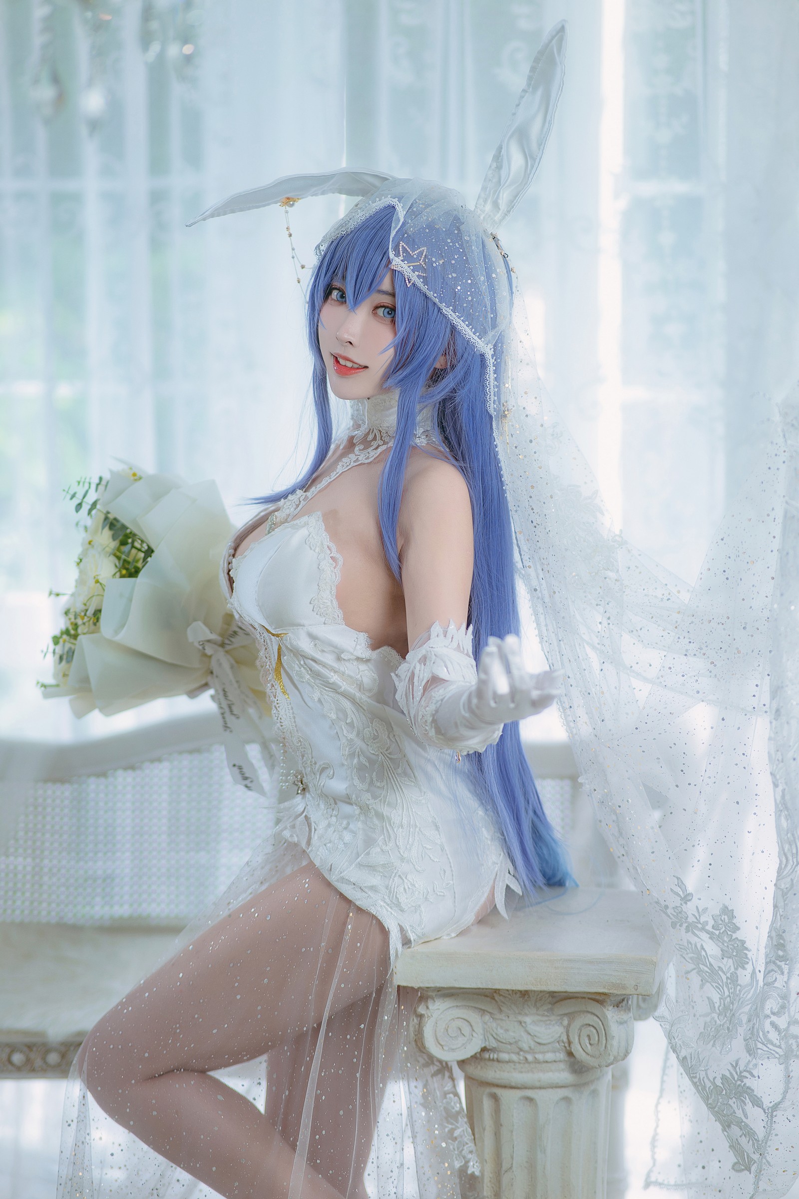 宮本桜 花园花嫁 Cosplay 写真集｜婚纱主题 高清图集（27P｜307MB）插图