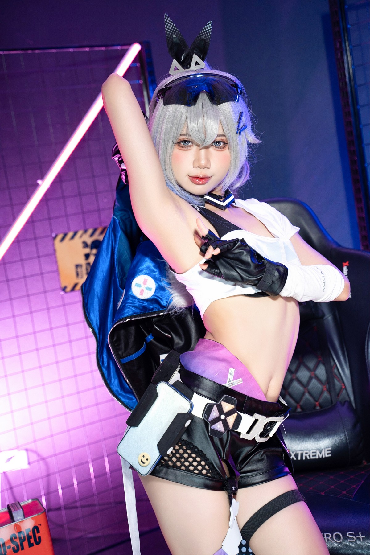 PoppaChan Silver Wolf Cosplay (Honkai Star Rail) – 139 Photos 11 Videos 1.20GB插图5