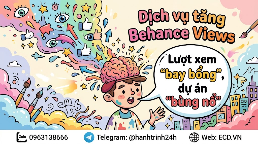 tăng behance views 2026 dành cho designer