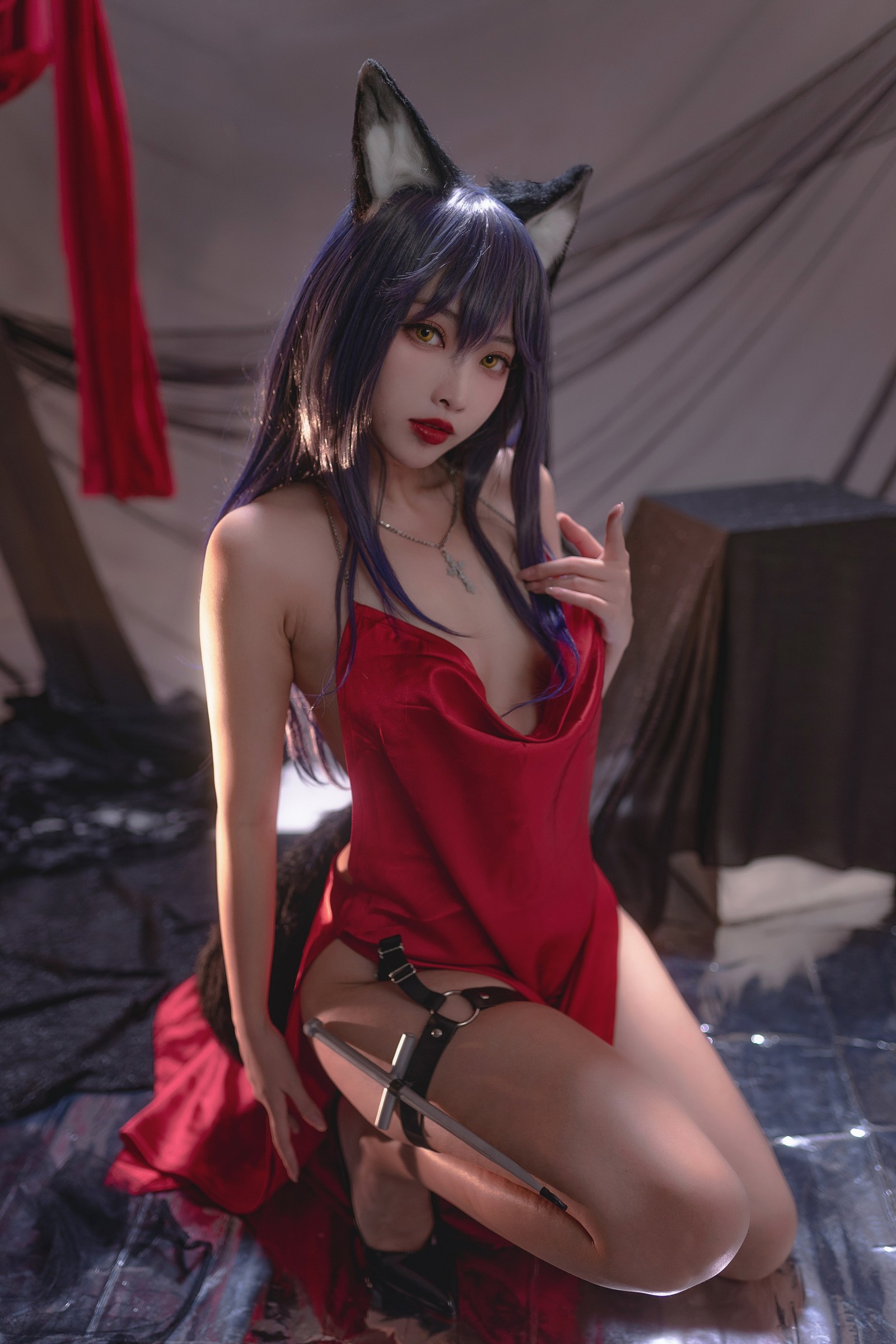 宮本桜 德克萨斯 同人礼服 Cosplay 写真｜明日方舟主题（23P｜193MB）插图2