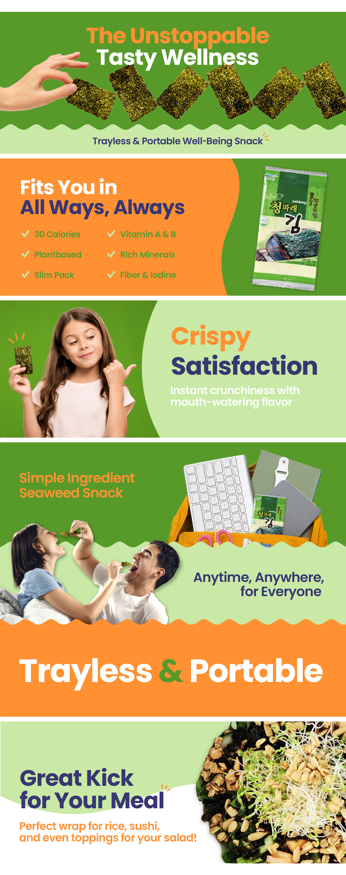 Kim's Table Seaweed Sheets product details