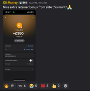 Oli Murray - £350 retainer bonus