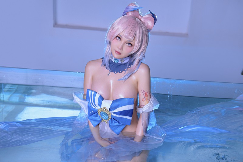 Joyce Lin2x Kokomi Cosplay Genshin Impact 写真集 49P插图6