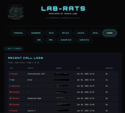 Lab-RATS-Call-logs