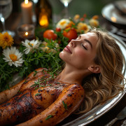 Garden wedding wom served Blonde 0 82