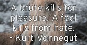 a-brute-kills-for-pleasure-a-fool-kills-from-hate-kurt-vonnegut