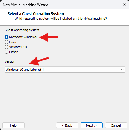 Select Win10 x64