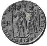 Glosario de monedas romanas. HOC SIGNO VICTOR ERIS. 15