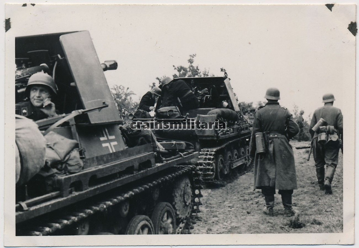 Foto Vormarsch Panzerjäger I Panzer Tank StuG in
