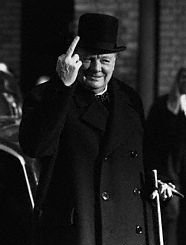 churchill-middle-finger