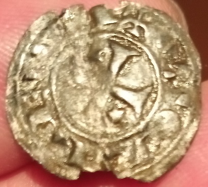 Dinero pepión de Alfonso VIII a Alfonso X. R-Medieval