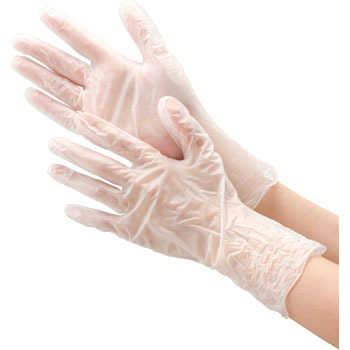 plastic gloves