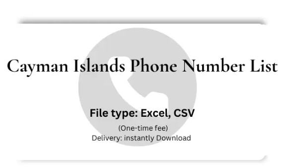 Cayman Islands Phone Number List 1 Million Cell Numbers