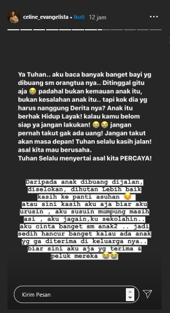 Curhatan dari Celine