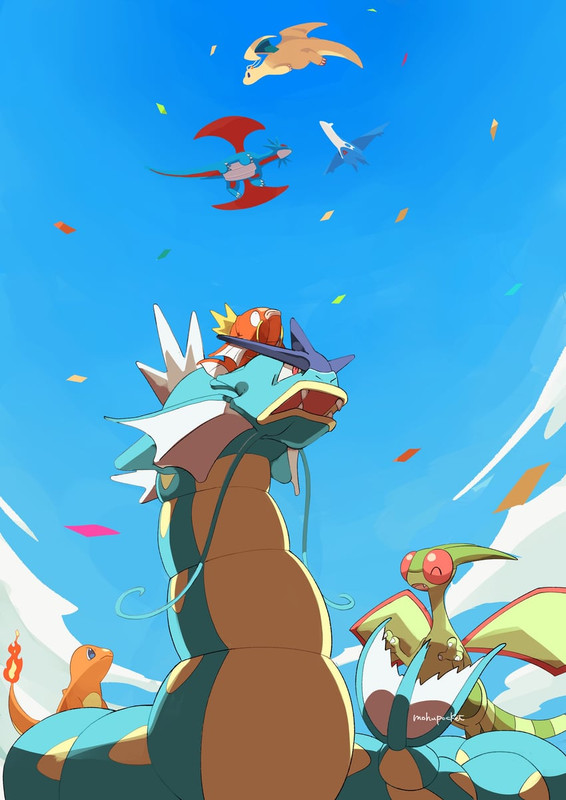 charmander-flygon-dragonite-magikarp-lat