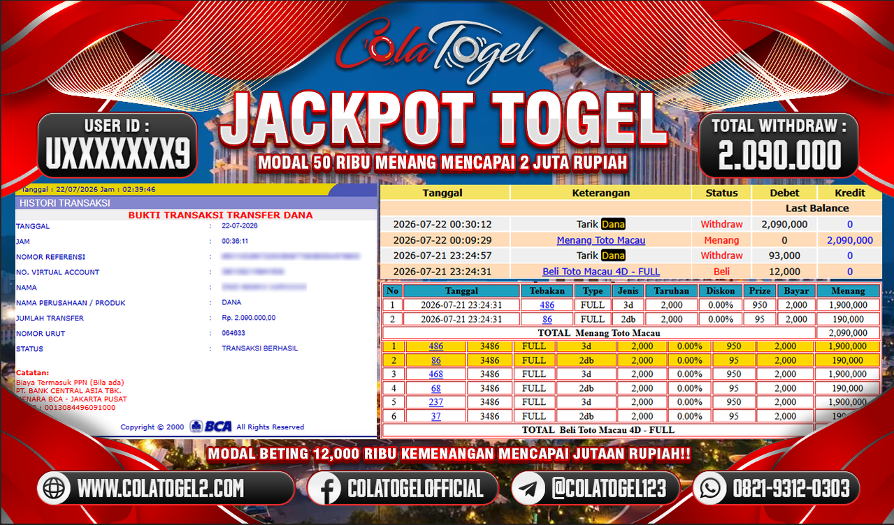 JACKPOT HONGKONG LOTTO!!