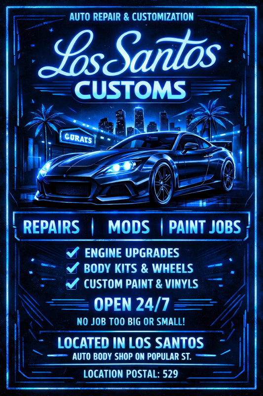 Los Santos Customs Flyer