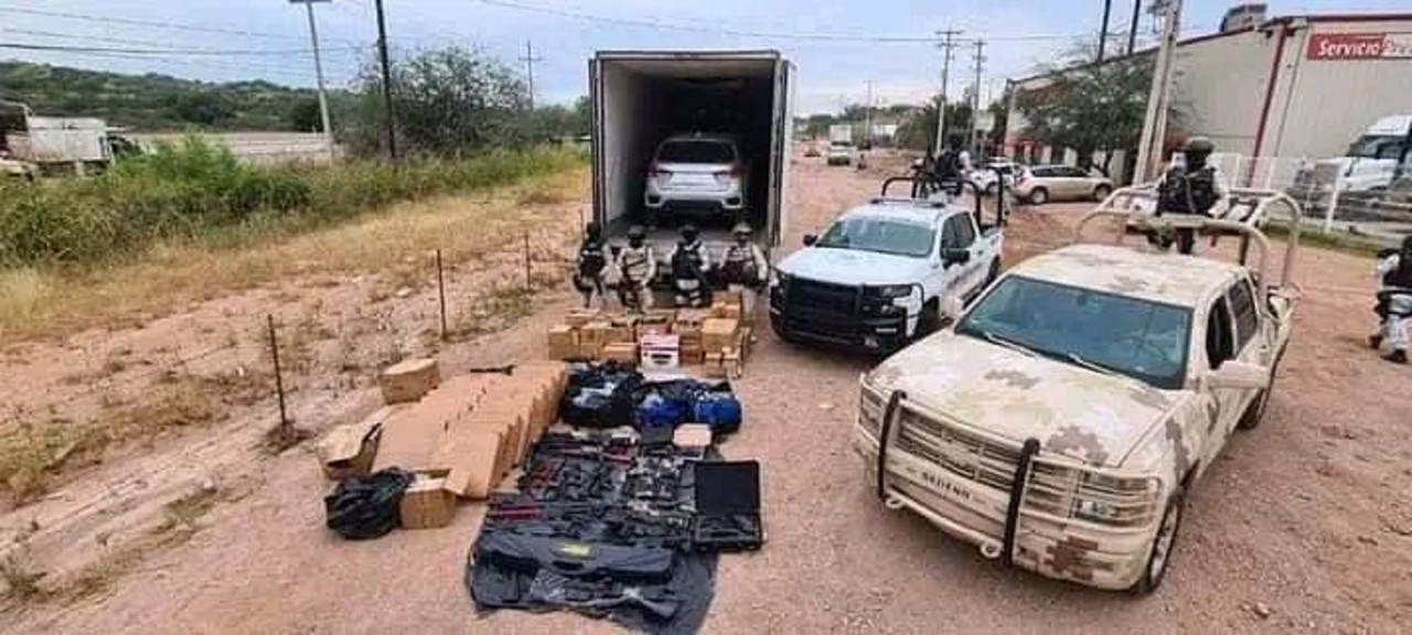 Investigan a elementos de GN por recibir soborno para dejar pasar tráiler con armas en Sonora