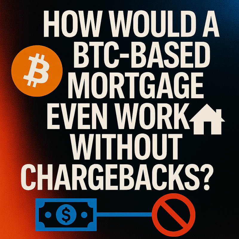How would a BTC-based mortgage even work without chargebacks?