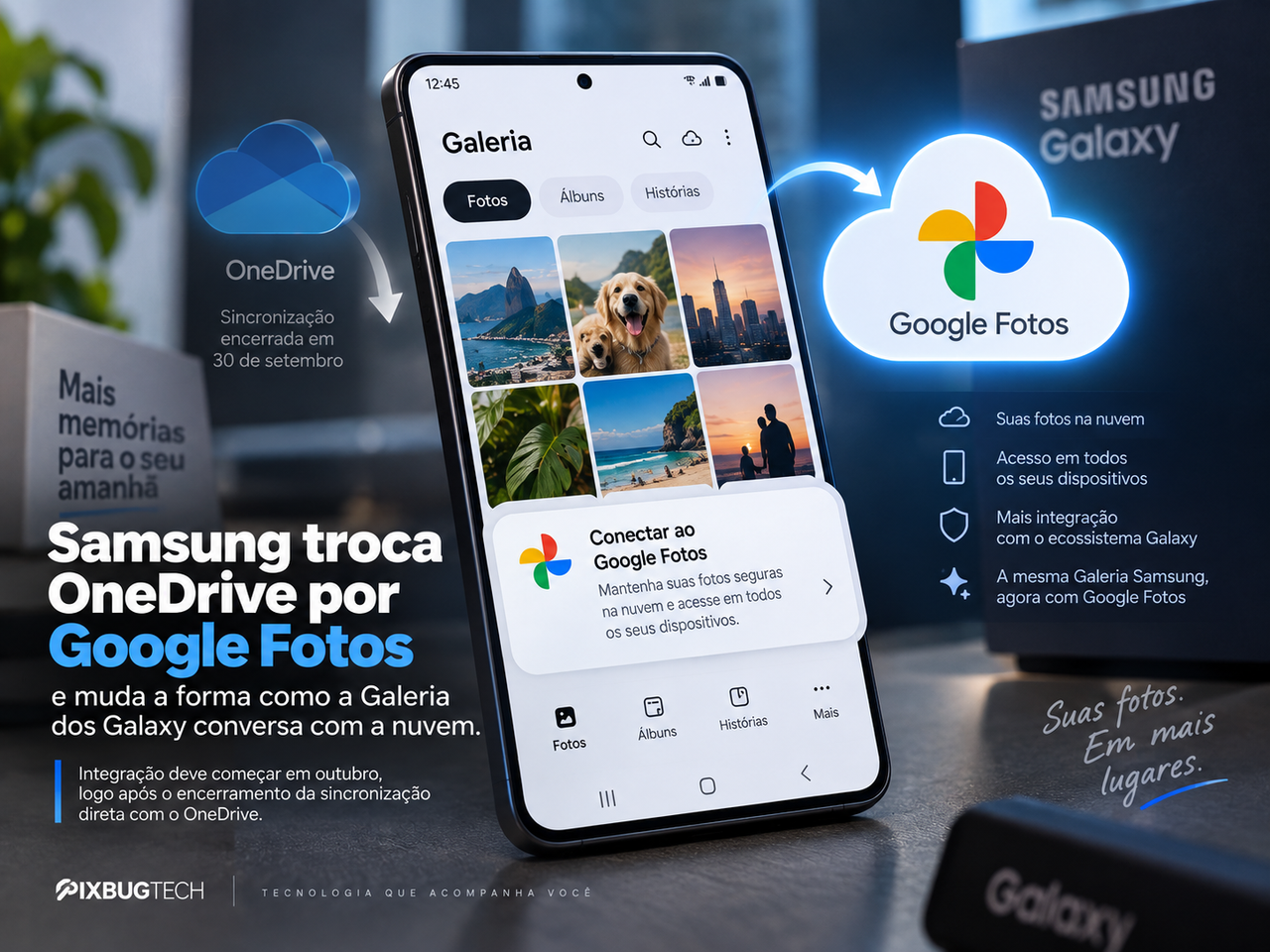 Samsung troca OneDrive por Google Fotos e muda a forma como a Galeria dos Galaxy conversa com a nuvem