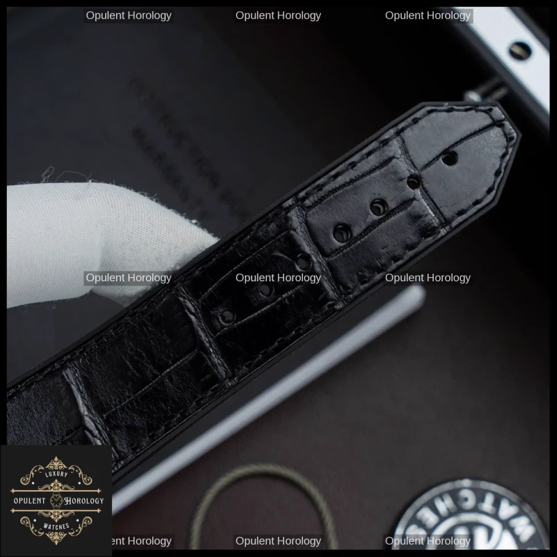 Hublot Classic Fusion King Gold Black Dial Automatic SW300 42mm Crocodile Strap