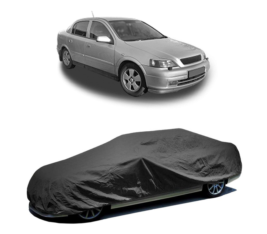 Husa tip prelata auto pentru OPEL ASTRA G CLASSIC Saloon (T98) 2004 - 2009,culoare negru, material textil impermeabil, rezistanta la intemperii praf UV, CARPASSION Husa Protectie