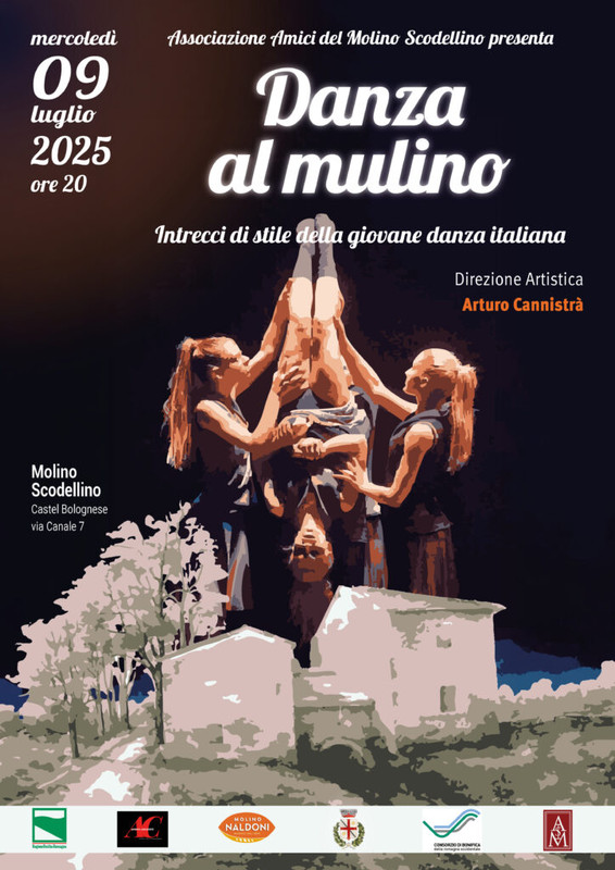 “Danza al Mulino”: Mercoledì 9 luglio la giovane danza italiana si accende sotto le stelle del Mulino Scodellino di Castel Bolognese (Ra)