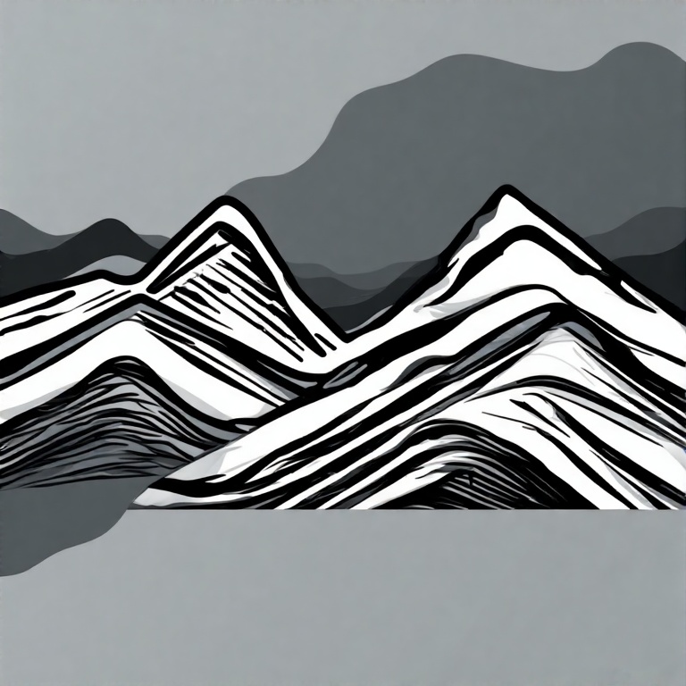Two-stylized-mountains-outline-15