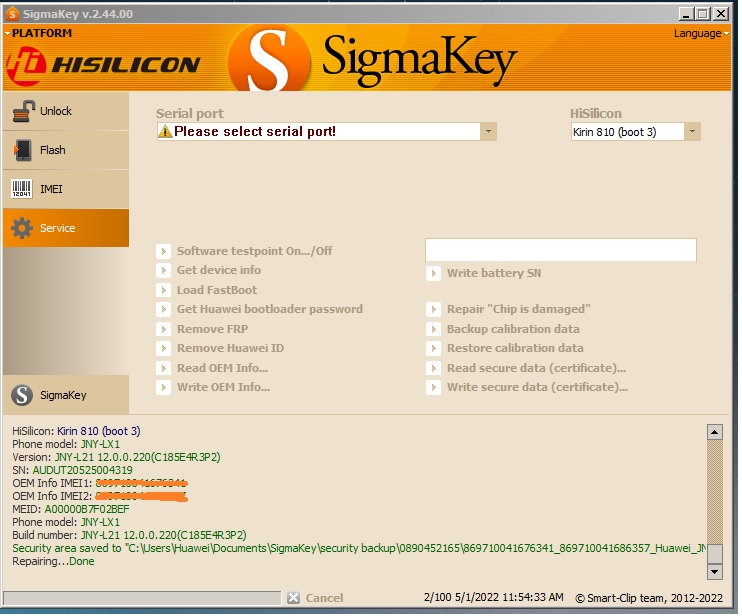 GSMForum Huawei P40 lite JNYLX1 Chip is Damage Repair
