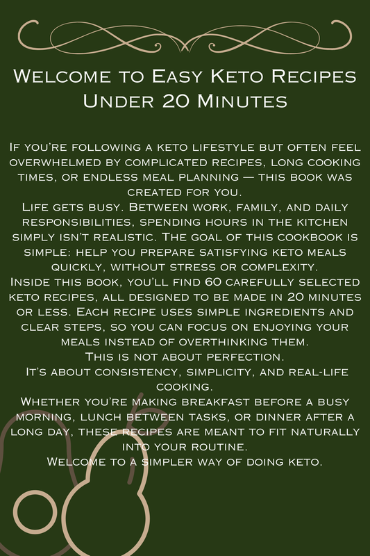 Keto Diet Cookbook Page 1