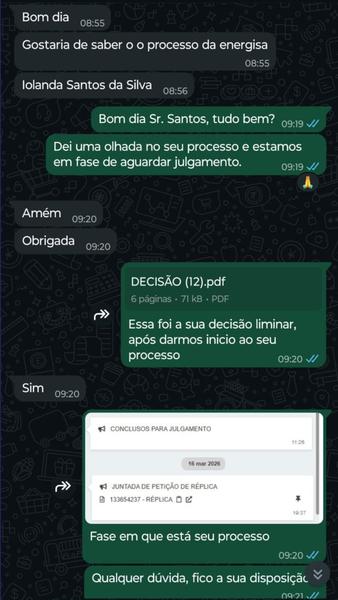 Corte indevido durante processo judicial
