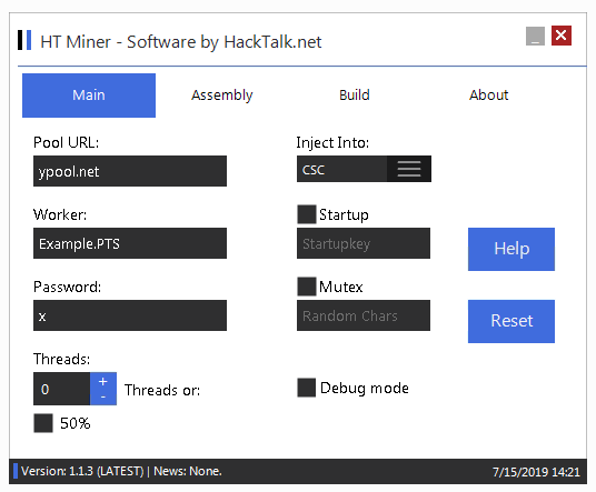 hMinerPTS  Bitcoin Miner