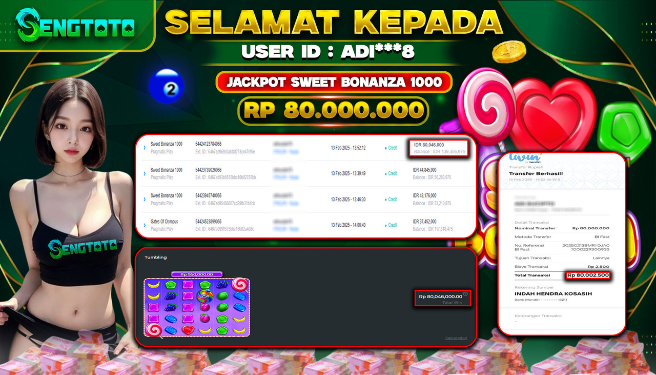 BUKTI PEMBAYARAN SLOT SWEET BONANZA 1000