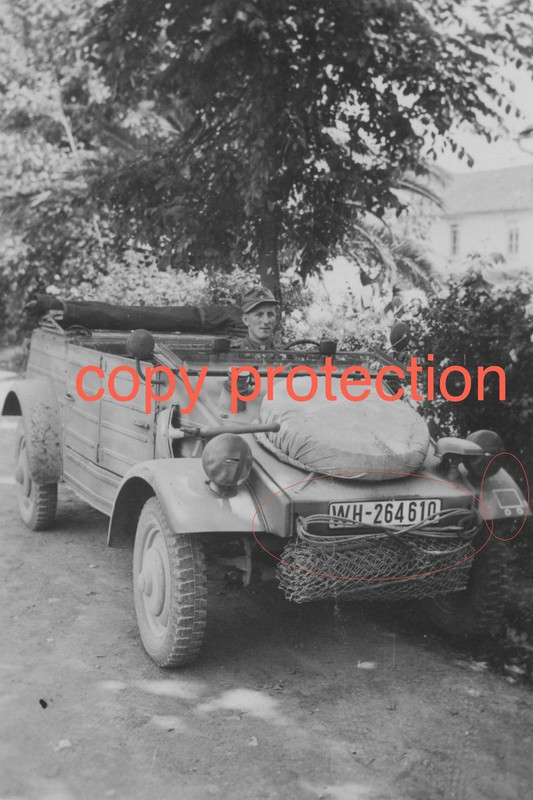 Orig. Foto VW 82 Kübelwagen Afrika 15.Panzer-Division