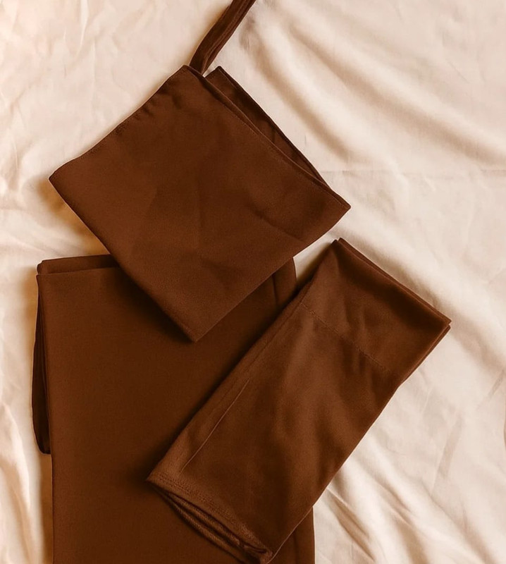 Brown Hijab Set