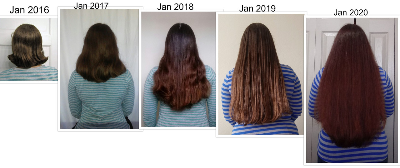 hair progress 2016-2020 collage (2)