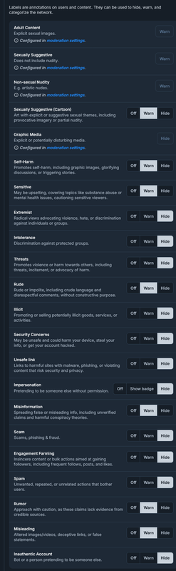 Bluesky Moderation Advanced