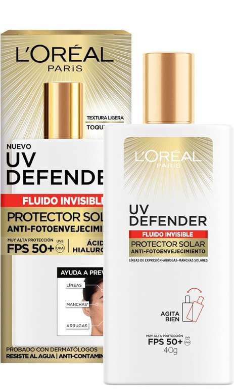 Amazon: L’Oréal Paris 4.7 4.7 de 5 estrellas 8,367Opiniones L'Oréal Paris Protector Solar Diario FPS50+ 
