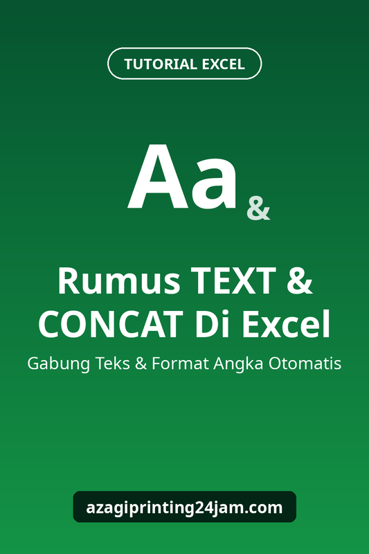 Kartu judul: Rumus TEXT dan CONCAT di Excel