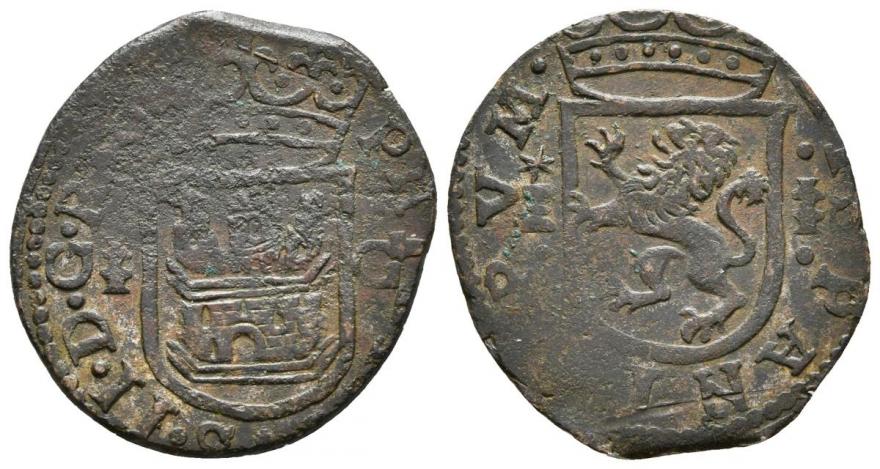 Cuartillo de Felipe II de Cuenca, falsa de época. Felipe-ii-cuartillo-s-d-cuenca-6180864-XL