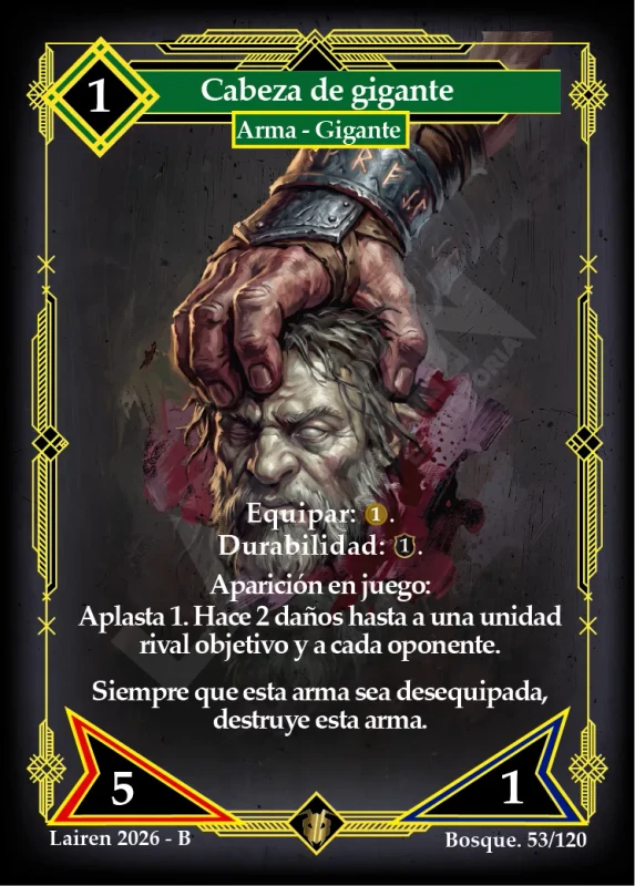 CABEZA DE GIGANTE